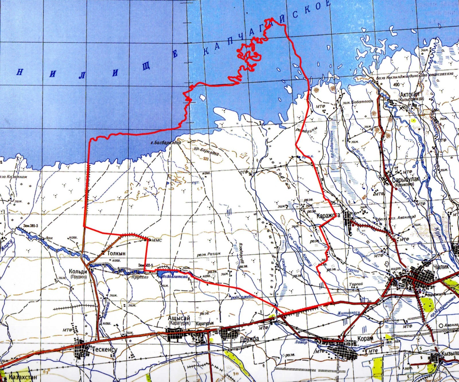 Карта Охотничьего хозяйства: "Бабатуган"